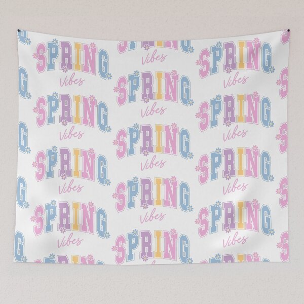 Item preview, Pastel Spring Vibes Retro Aesthetic Typography with Flowers designed and sold by LibbyNewton.