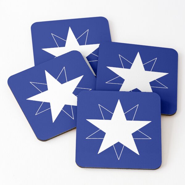 Item preview, Dynamic White Star with Shifting Transparent Outline, Unique designed and sold by villacreativa.