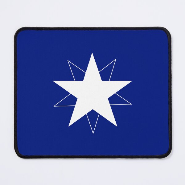 Item preview, Dynamic White Star with Shifting Transparent Outline, Unique designed and sold by villacreativa.