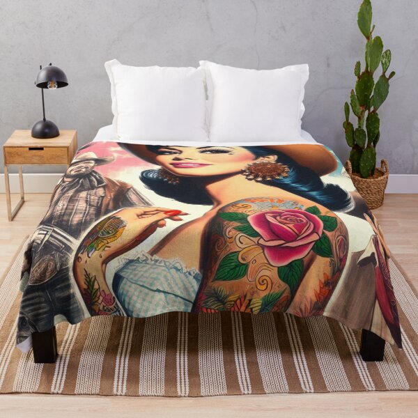 Item preview, Tattoo Country Girl designed and sold by PulpVintage.