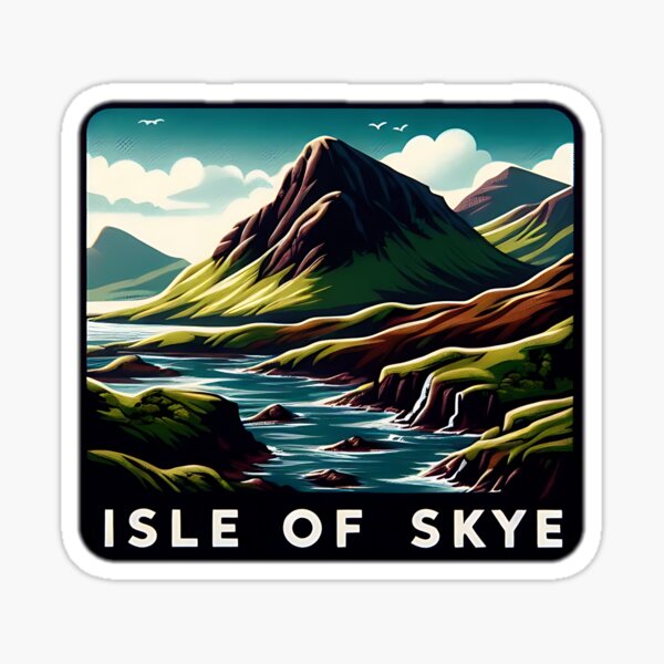 Vista previa del artículo con la obra «isla de skye», diseñado y vendido por NCNGDESIGN.
