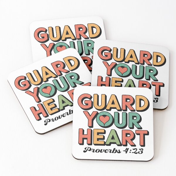 Item preview, Guard Your Heart - Proverbs 4 23 - Bible Verse Quote designed and sold by Luvjesus2.