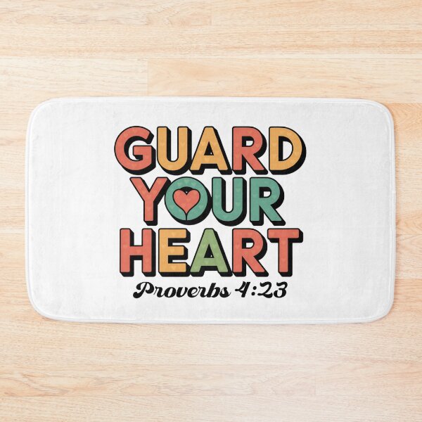 Item preview, Guard Your Heart - Proverbs 4 23 - Bible Verse Quote designed and sold by Luvjesus2.