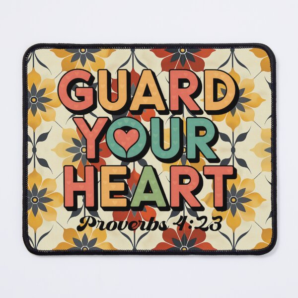 Item preview, Guard Your Heart - Proverbs 4 23 - Bible Verse Quote designed and sold by Luvjesus2.