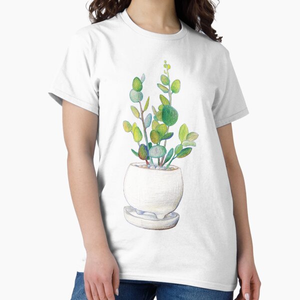 Aperçu de l'œuvre Plante à dollar en argent créée et vendue par LushLinesStudio.