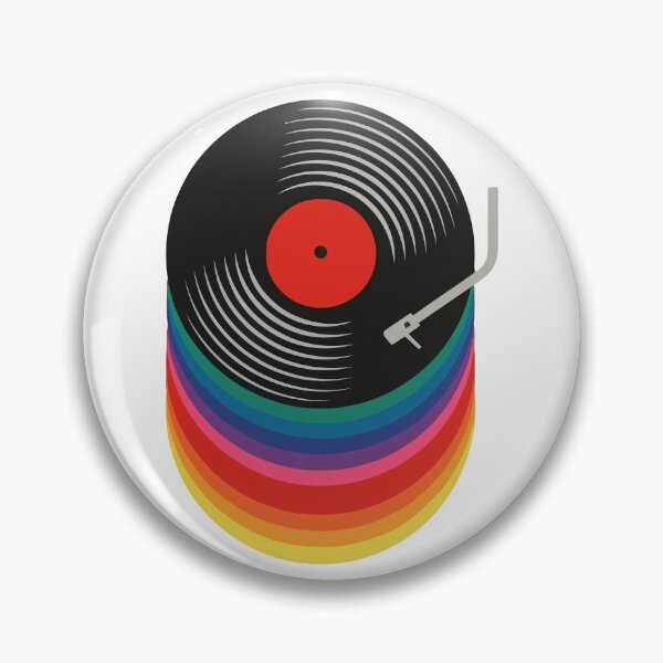 Item preview, Retro Vinyl Records Rainbow designed and sold by Angry Swan Designs.