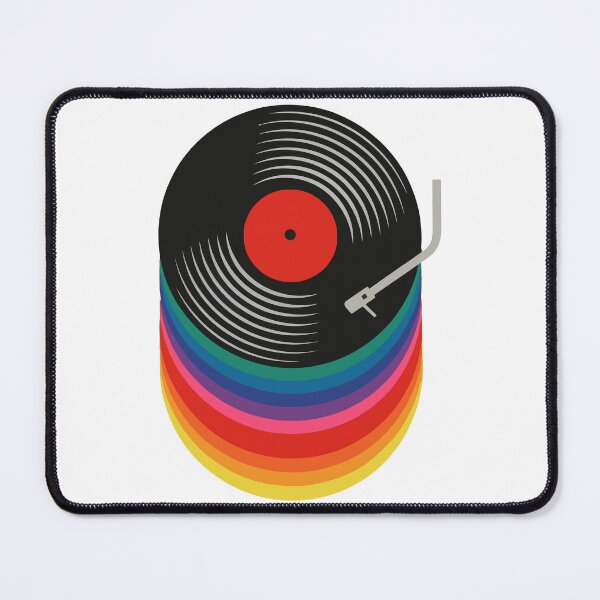 Item preview, Retro Vinyl Records Rainbow designed and sold by Angry Swan Designs.