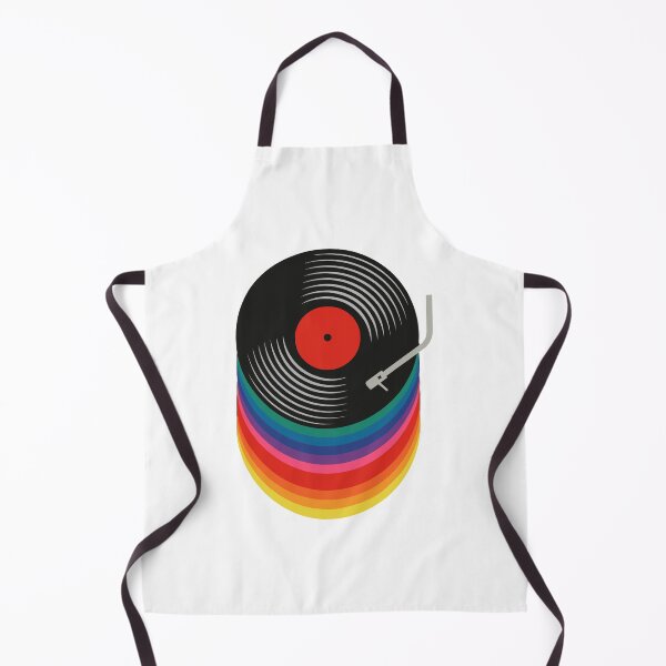 Artikelvorschau, Retro Vinyl Schallplatten Regenbogen entworfen und verkauft von Angry Swan Designs.