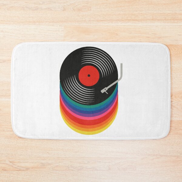 Item preview, Retro Vinyl Records Rainbow designed and sold by Angry Swan Designs.