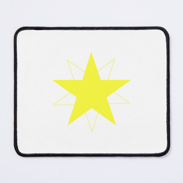 Item preview, Dynamic Yellow Star with Shifting Transparent Outline, Unique designed and sold by villacreativa.