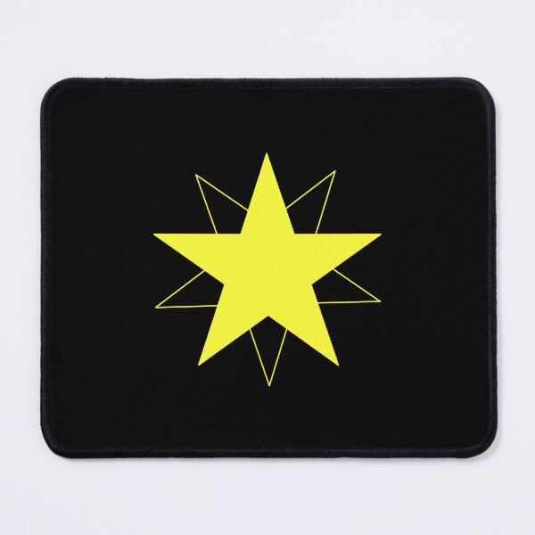 Item preview, Dynamic Yellow Star with Shifting Transparent Outline, Unique designed and sold by villacreativa.
