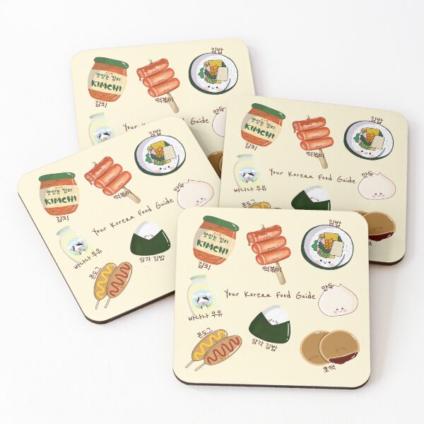Item preview, Kawaii Korean Food Guide - Cute and Delicious Designs designed and sold by Kimchi-style-.