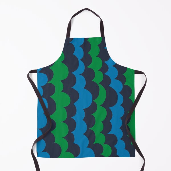 Item preview, Cool Modern Scandinavian Bubbly Pattern in Blue and Green designed and sold by Deutschic.