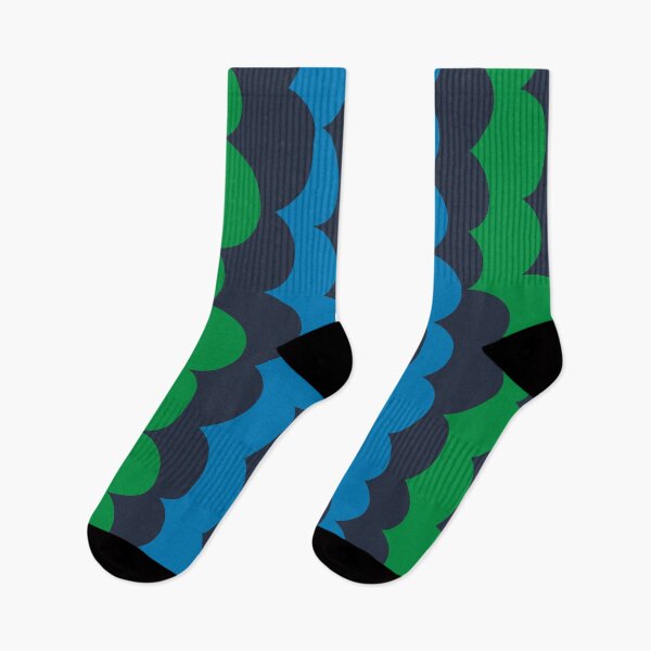 Item preview, Cool Modern Scandinavian Bubbly Pattern in Blue and Green designed and sold by Deutschic.