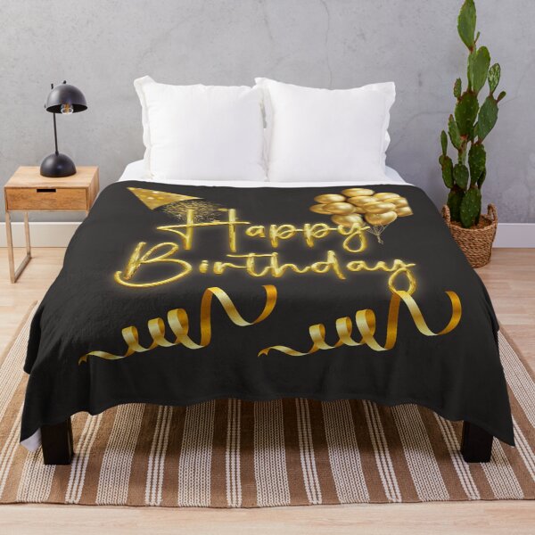 Item preview, Elegant Gold Happy Birthday Greeting Design designed and sold by Mediatrix31.