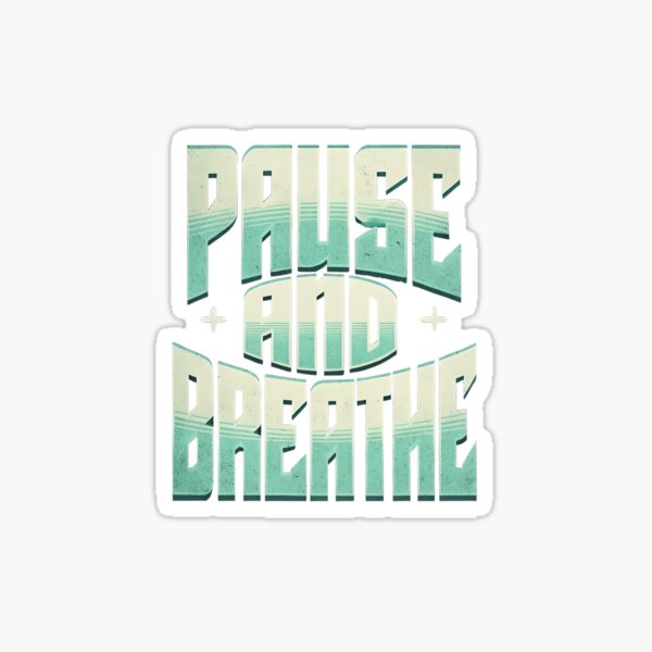 Artikel-Vorschau von „Pause und Atmen“-Kunst – Zufluchtsort für ängstliche Gemüter, designt und verkauft von PrintandJoy.