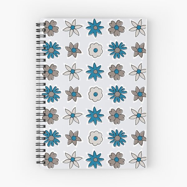 Item preview, Ditsy Small Blue Gray Country Summer Flowers designed and sold by VintageStyle.