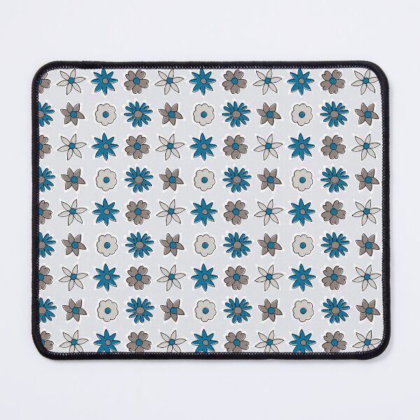 Item preview, Ditsy Small Blue Gray Country Summer Flowers designed and sold by VintageStyle.