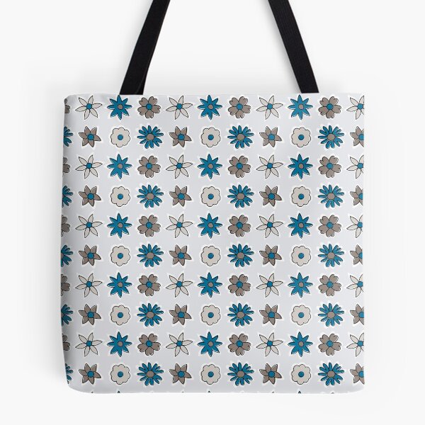 Item preview, Pequeñas flores de verano campestres en tonos azul y gris designed and sold by VintageStyle.