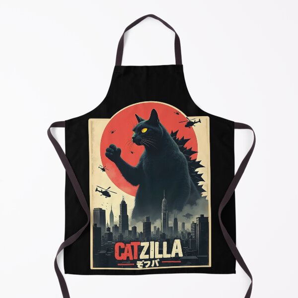 Item preview, Catzilla - Giant Monster Cat Japanese Kaiju T-Shirt & Poster designed and sold by WAUZ.