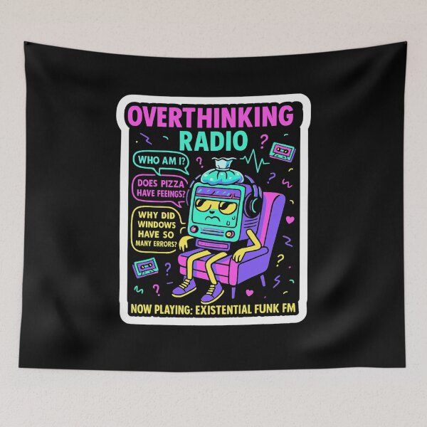 Item preview, Overthinking Radio designed and sold by M-ormin.