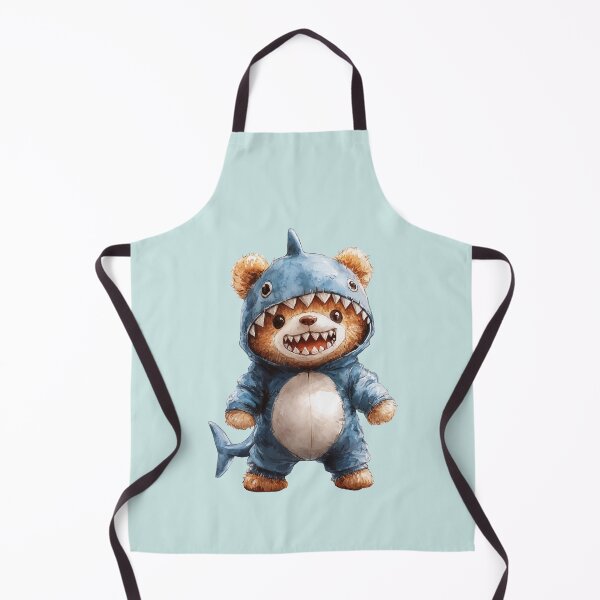 Item preview, Cute Bear in Shark Costume – Funny Animal Cosplay Design designed and sold by Art of Ngu.