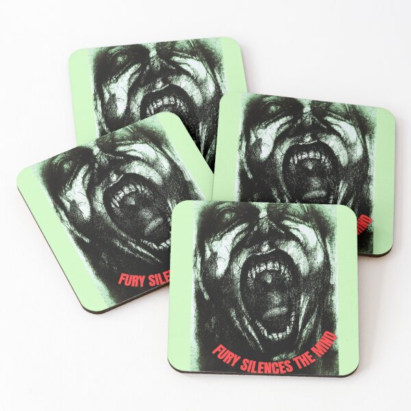 Item preview, Fury Silences the Mind – Intense Screaming Man Black & White Art designed and sold by Anomaly Effect.