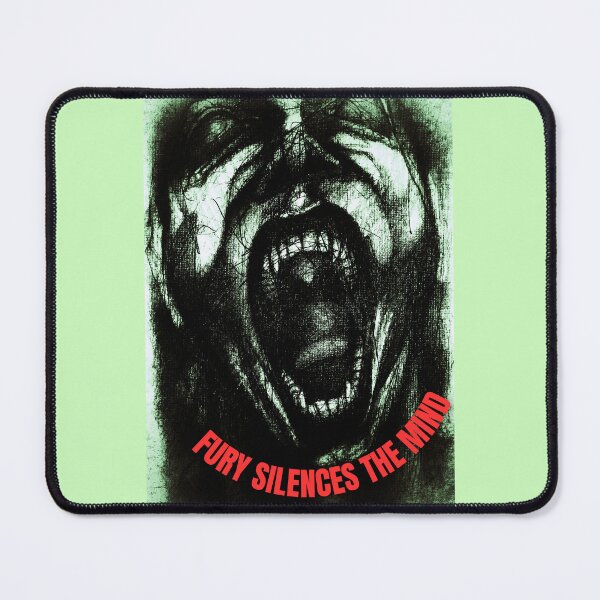 Item preview, Fury Silences the Mind – Intense Screaming Man Black & White Art designed and sold by Anomaly Effect.