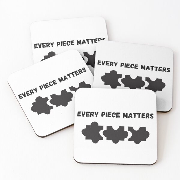 Item preview, Every Piece Matters quote with puzzle pieces designed and sold by ElevateandEmbark.
