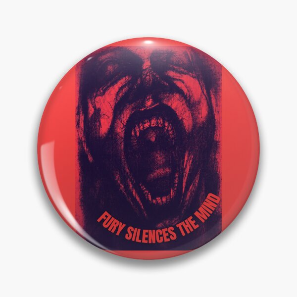 Item preview, Fury Silences the Mind – Intense Screaming Man Red Art designed and sold by Anomaly Effect.