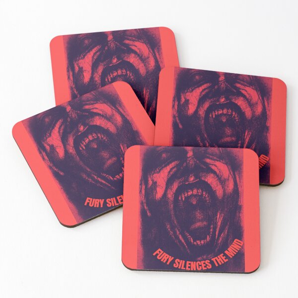 Item preview, Fury Silences the Mind – Intense Screaming Man Red Art designed and sold by Anomaly Effect.