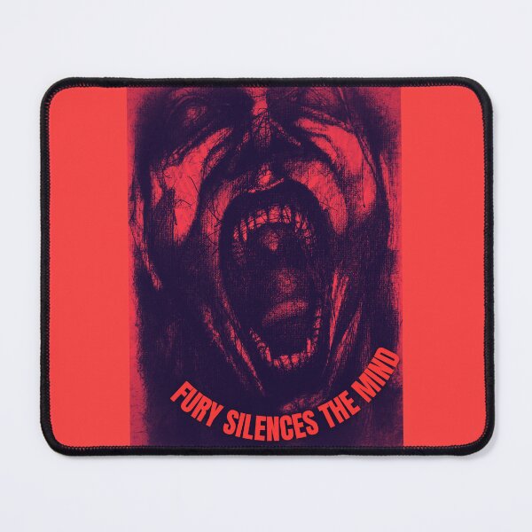 Item preview, Fury Silences the Mind – Intense Screaming Man Red Art designed and sold by Anomaly Effect.