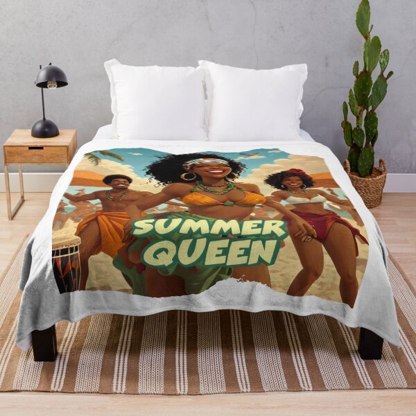 Item preview, Summer Queen Dancing Under Blue Sky And Sun designed and sold by SplashTastic.