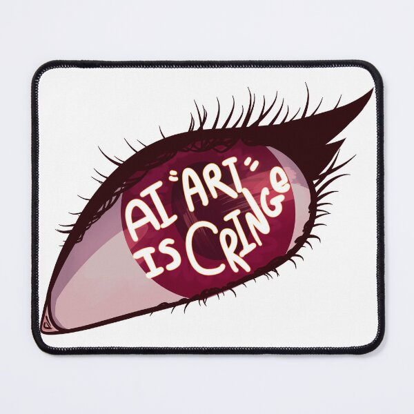 Item preview, AI “ART” IS CRINGE designed and sold by Nebloodle!.