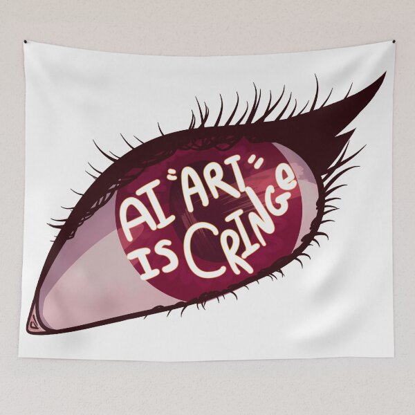 Item preview, AI “ART” IS CRINGE designed and sold by Nebloodle!.