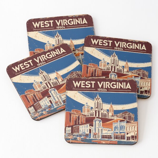 Item preview, West Virginia 1950s USA Vintage Retro Tourism  designed and sold by TravelersGems.