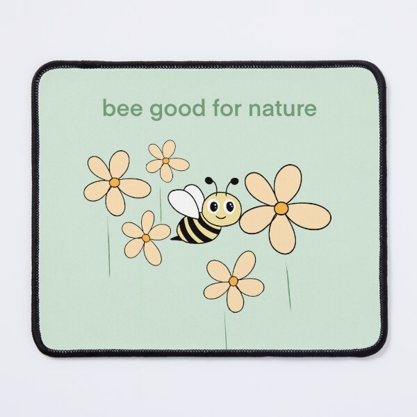 Item preview, Cute bee with flowers and eco-friendly message designed and sold by majownik.