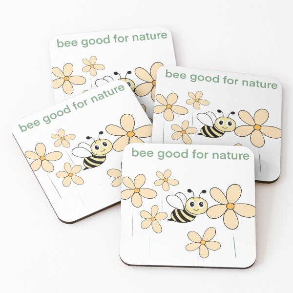 Item preview, Cute bee with flowers and eco-friendly message designed and sold by majownik.