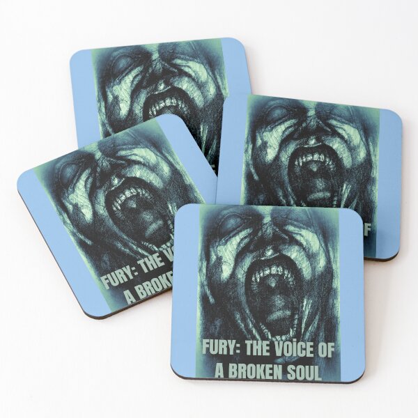 Item preview, Fury: The Voice of a Broken Soul – Emotional Screaming Man Blue Art designed and sold by Anomaly Effect.