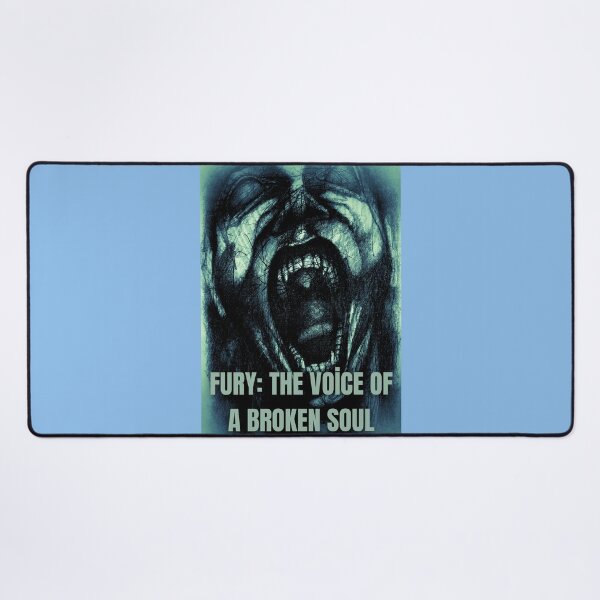 Item preview, Fury: The Voice of a Broken Soul – Emotional Screaming Man Blue Art designed and sold by Anomaly Effect.