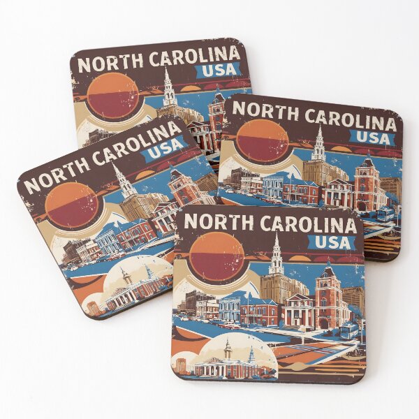 Item preview, North Carolina 1950s USA Vintage Retro Tourism  designed and sold by TravelersGems.