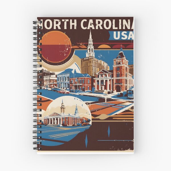 Item preview, North Carolina 1950s USA Vintage Retro Tourism  designed and sold by TravelersGems.
