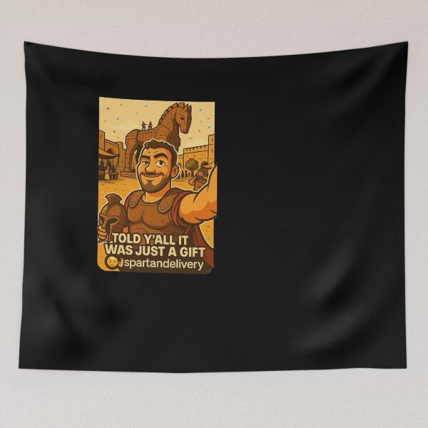 Item preview, Trojan Horse - #SpartanDelivery designed and sold by PixelBadBunny.