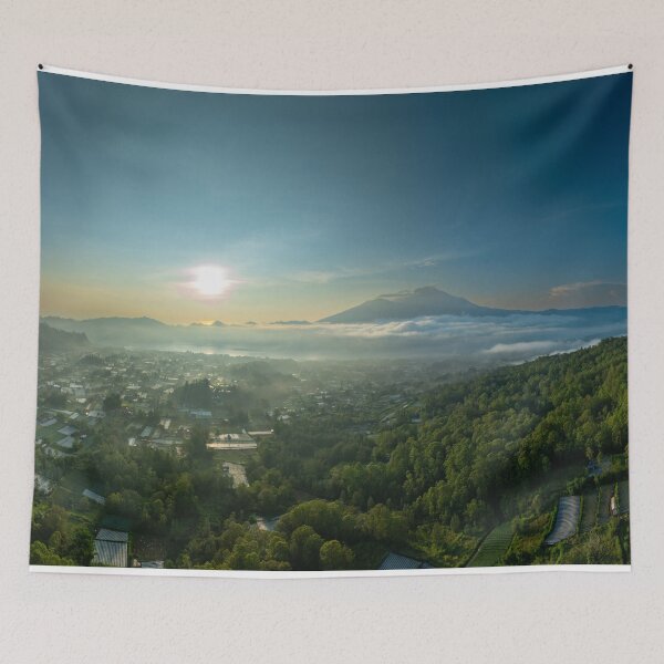 Item preview, Sun Up at Mount Batur Panorama designed and sold by mattryanphoto.