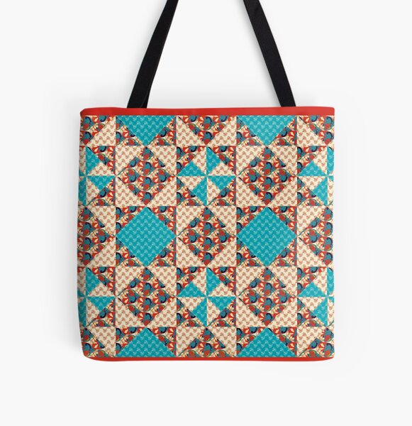 Sommer, Wellen, Wolken Allover-Print Tote Bag
