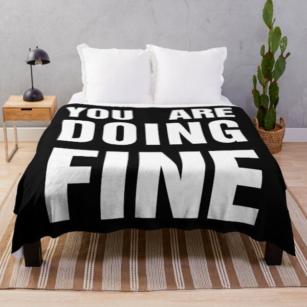 Item preview, You Are Doing Fine – Uplifting Message Design, Unique designed and sold by villacreativa.