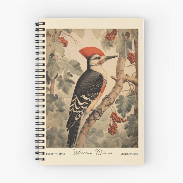 Artikelvorschau, Specht Morris Botanischer Vintager Vogel entworfen und verkauft von MidCenturyStore.