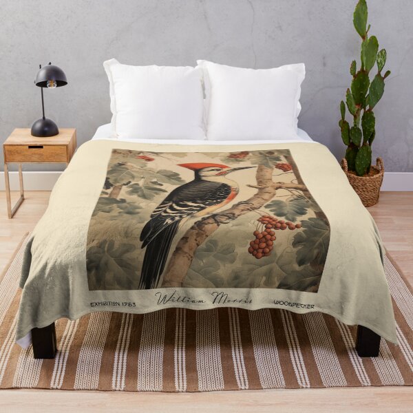Item preview, Woodpecker Morris Botanical Vintage Bird designed and sold by MidCenturyStore.