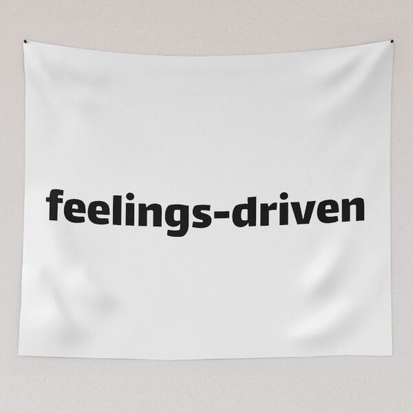 Item preview, Feelings-Driven Tech Corporate Slogan designed and sold by Noise & Vapors.