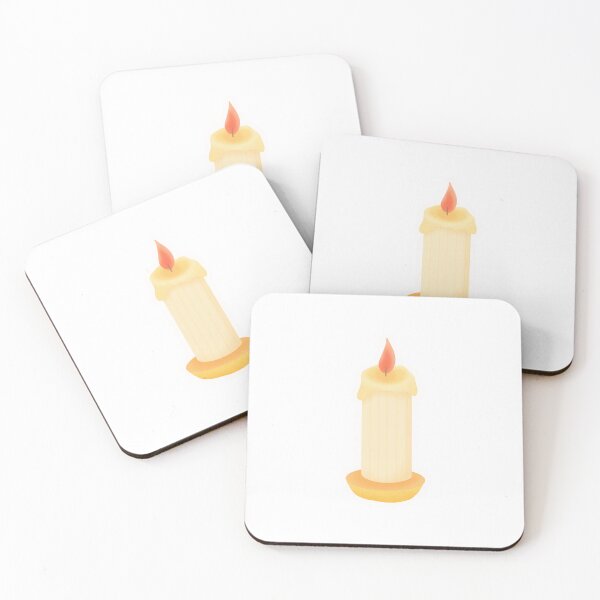 Item preview, Golden Pillar Candle Sticker – Vintage Glow Illustration designed and sold by iuliiaGot.